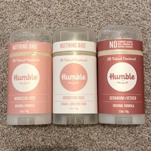 Set of 3 Humble All Natural Deodorant BRAND NEW